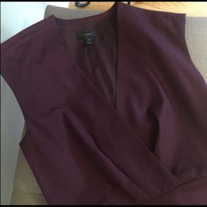 Maroon Jcrew work dress